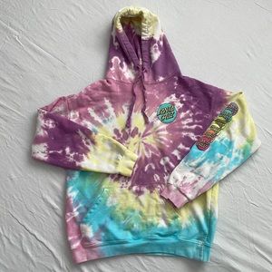 Santa Cruz tie dye hoodie.